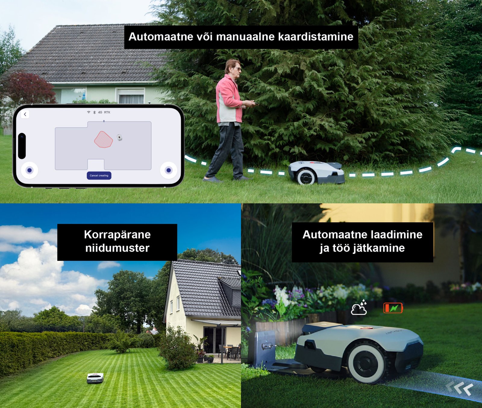 Robotniiduk Anthbot Genie, lihtne seadistus, automaatne kasutamine